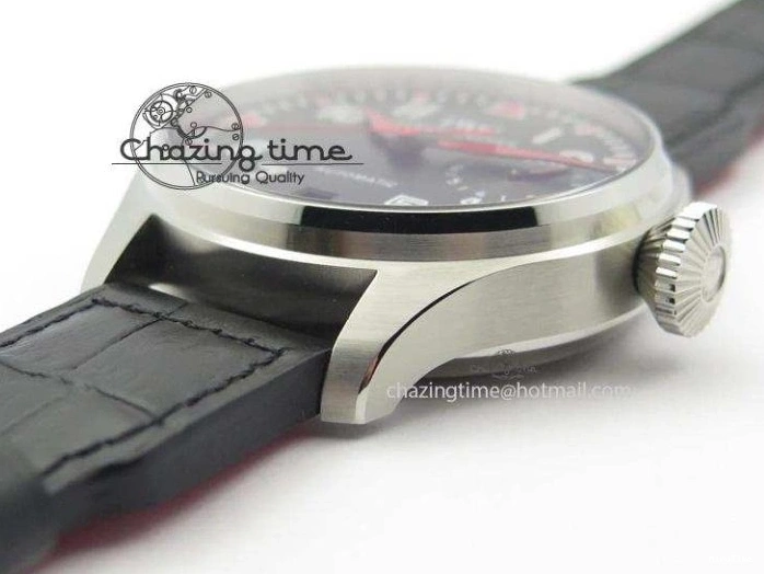 MIROTIME 0501 RelaxedFit Big Pilot Real PR IW500435 “Muhammad Ali” ZF Best Edition On Black Leather Strap A 7295